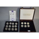 Silver $5 Commemorative Part Coin Set of 18 - H.M Queen Elizabeth, Queen Mother and Prince Charles