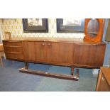 Mcintosh Teak Sideboard with Three Drawers, Central Cupboard and Fold Down Door