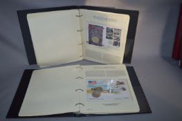 Two Albums of First Day Issue Stamps - History of WWII