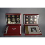 Two British Mint Coin Proof Sets - 2001 and 2002