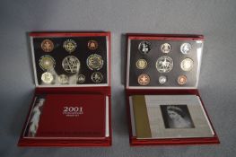 Two British Mint Coin Proof Sets - 2001 and 2002