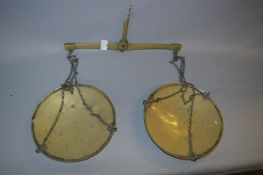 Pair of Hanging Brass Balance Scales