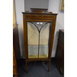 Edwardian Inlaid Mahogany Display Cabinet