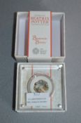 Royal Mint Beatrix Potter Silver Proof 50 Pence Coin - Benjamin Bunny