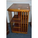 Edwardian Inlaid Mahogany Revolving Bookcase