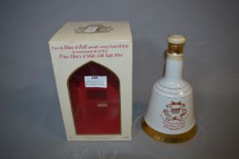 Wade Bells Whiskey Decanter - Prince Henry of Wales 1984