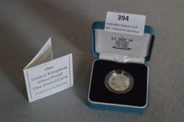 Royal Mint 1995 UK Silver Proof £1 Coin