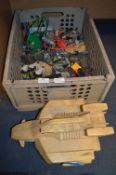 Box Containing Lucasfilm 1980 Kenner Star Wars Figures and Accessories etc.