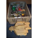 Box Containing Lucasfilm 1980 Kenner Star Wars Figures and Accessories etc.