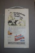 Printed Metal Advertising Sign - Newcastle Champion Brown Ale