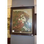Large Watercolour - Still Life Flowers signed Lilly Brooks 1906