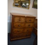 Victorian Mahogany Two over Three Chest of Drawers