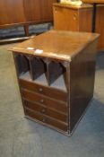 Small Mahogany Stationery Cabinet with Four Drawers