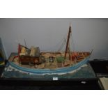 Large Scale Model Snibby Fishing Boat - M.V. Svendborg