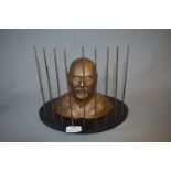 Bronze Effect Bust - Charles Bronson