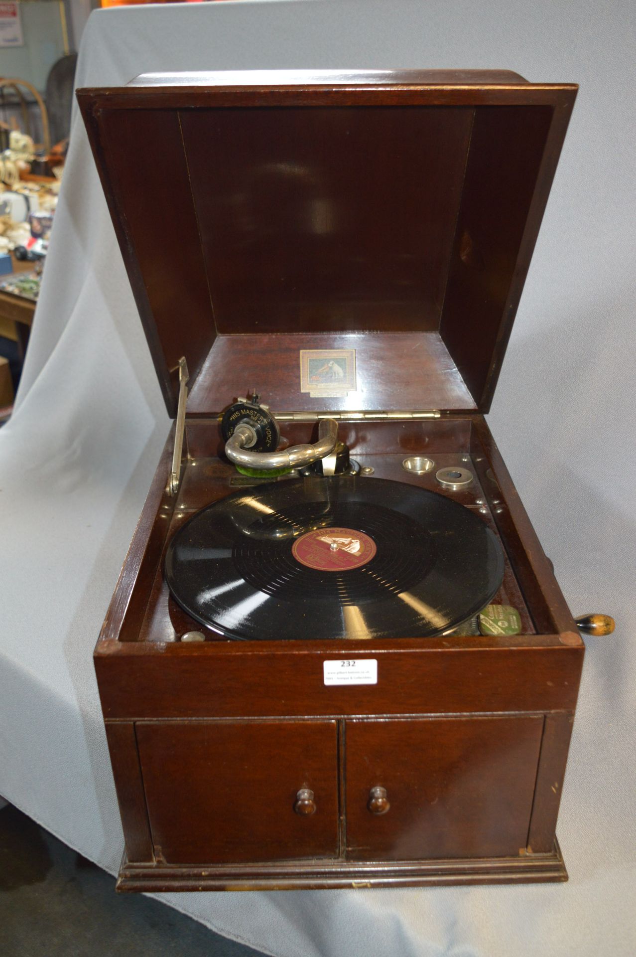 HMV Mahogany Cased Gramophone