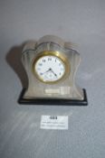 Silver Cased Mantel Clock - Birmingham 1922