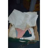 Quantity of Needlework and Crochet Table Linen