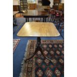Victorian Mahogany Square Topped Fold Over Table