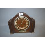 Oak Cased Mantel Clock