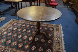 Early Victorian Circular Oak Tip Table