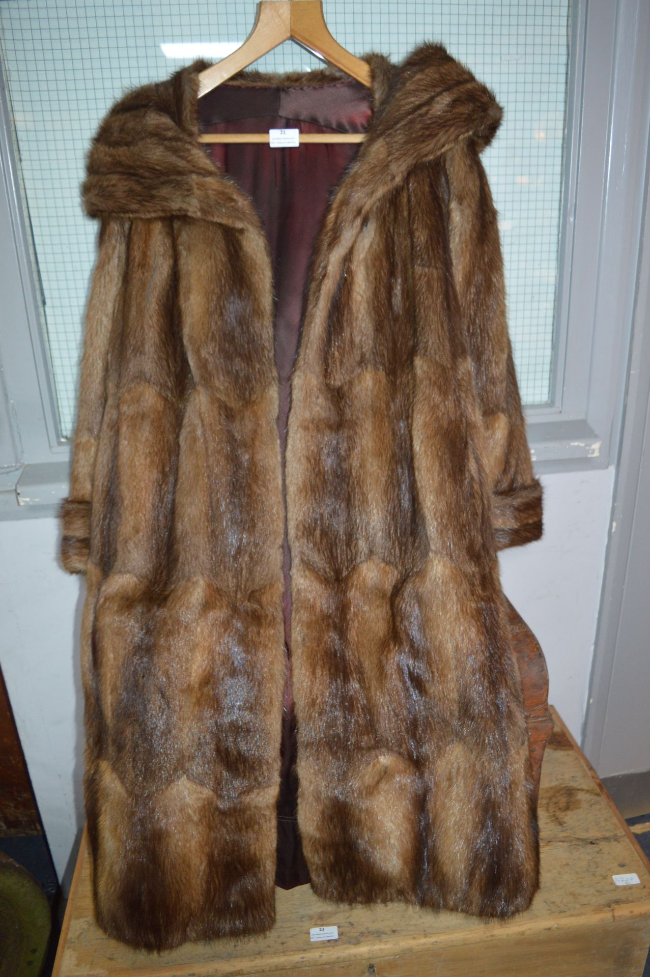 Ladies Long Length Fur Coat