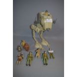 1980's Starwars AT-ST, Ewok and Endor Figures