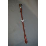 Riding Crop Sword Stick with Carved Horn Handle