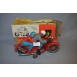 Bandai Japanese Tinplate Teenager Autocycle with Box