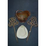 Copper Coal Bucket, Carpet Beaters and a Bed Slip Pan