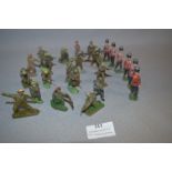 Small Selection of Lead and Plastic British Soldier Figures