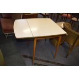 1960's Formica Topped Drop Leaf Kitchen Table