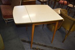 1960's Formica Topped Drop Leaf Kitchen Table