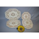 Minton Holland Pattern Meat Plates and Dinner Plates
