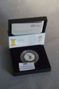 Royal Mint Beatrix Potter Silver Proof 50 Pence Coin - Peter Rabbit