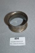 Silver Napkin Ring - Birmingham 1919, approx 15.5g