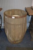 Metal Bound Oak Barrel