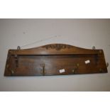 Wall Mounted Four Hook Hat & Coat Rack