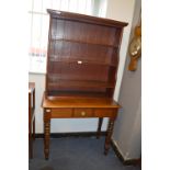 Mahogany Table with Four Height Shelf over Top