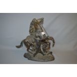 Bronze Effect Figurine - Warrior with Horse