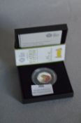 Royal Mint Beatrix Potter Silver Proof 50 Pence Coin - Mr Jeremy Fisher