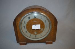 Oak Cased Enfield Mantel Clock
