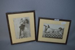 Pair of 1920 Glamour Model Photos