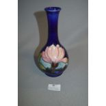 Moorcroft Blue Ground Decorative Vase 21.5cm Tall