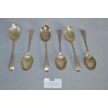 Set of Six Silver Teaspoons - Sheffield 1912, approx 132g
