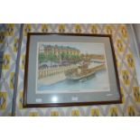 Limited Edition Geoff Woolston Signed Print - Horse Wash Hull 1949