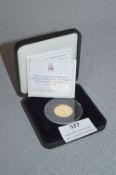 Queen Elizabeth II "Longest Reigning Monarch" 22ct Gold Proof £1 Coin - approx 8g