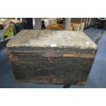 Rexine Covered Brass Studded Pine Chest