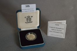 Royal Mint 1998 UK Silver Proof £1 Coin