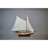 Model Sailing Boat on Stand